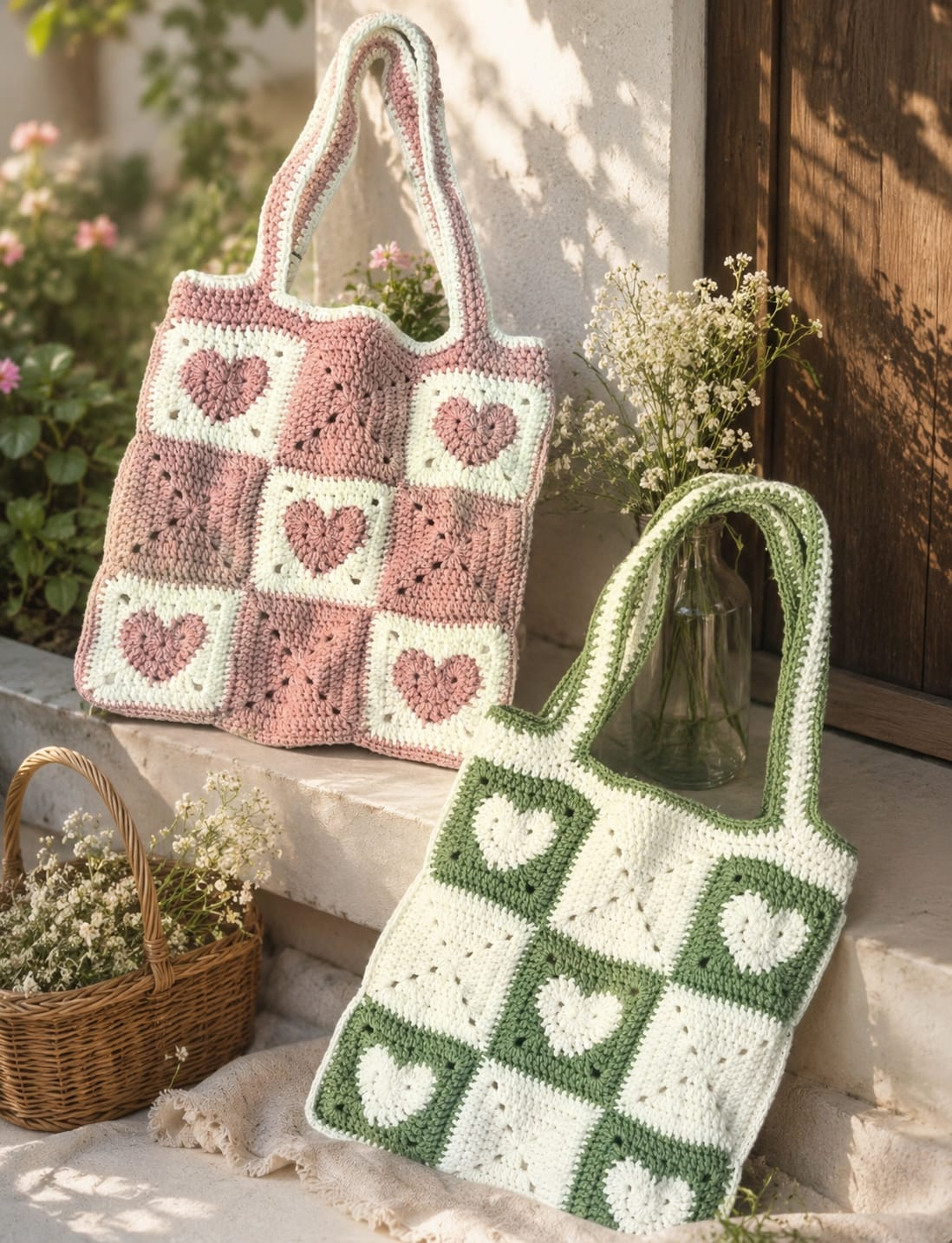 Heart n Beat Crochet Bag