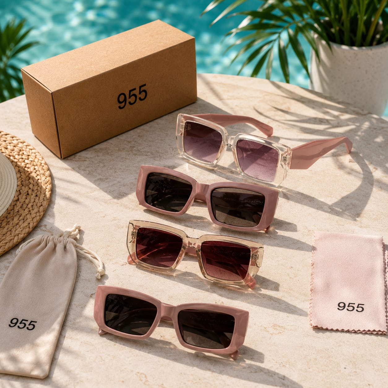 Sunglasses 955 – Chunky Square Fashion Collection